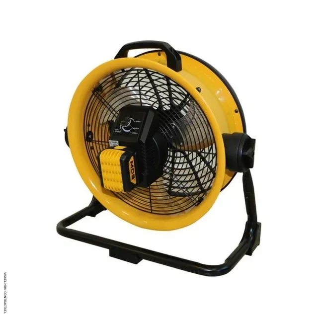 Ventilateur portable DFB16 220V batterie 14.4V Sovelor silencieux 1200 m³/h