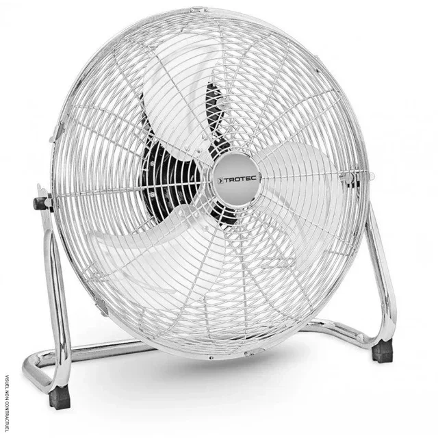 Ventilateur de sol Trotec TVM 18 120W 45cm chrome cuivre vintage