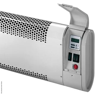 Aquecedor Convector Elétrico Vortice Microrapid 2000W IPX4 - Aquecimento de Parede Silencioso com Programador Digital Termostato Programável
